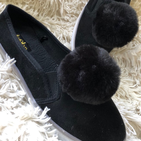 Kooba Pom Pom Slip On Shoes - Picture 2 of 5